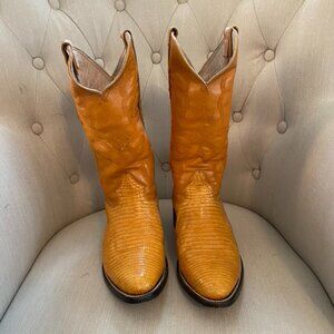 Cowboy Boots, Golden Yellow, Women's size 8.5 (US)